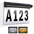 thumbnail image 1 of Ximing Solar House Numbers House Address Sign Plaque Solar Light up Plaque Multiple Numbers and Letters Sturdy Waterproof for Street without Ground plug, 1 of 10
