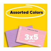 Post-it Notes, Lined, 3 in x 5 in, Pink and Lilac, 2 Pads