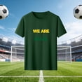 thumbnail image 2 of Zynoxe Soccer Cup 2026 Shirt Women USA Football Soccer Round Neck Summer Tops Casual Fashion Printed Host Sports Short Sleeve Tops Green16 XXL, 2 of 5