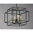 thumbnail image 5 of Maxim 10247BKSBR Liner 4 Light Pendant Ceiling Light, Black & Satin Brass, 5 of 5