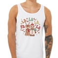 thumbnail image 2 of Singing Snowman and Reindeer Tank Top Unisex Large White, 2 of 5