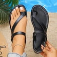 thumbnail image 6 of hoksml Women's Toe Ring Flat Sandals, Ankle Strap Open Toe Summer Shoes for Beach and Casual Wear, 6 of 9