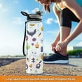 thumbnail image 6 of 32oz Transparent Sports Water Bottle with Straw for Kids Adults Outdoor School Gym Fitness Cartonn Halloween Partten, 6 of 7