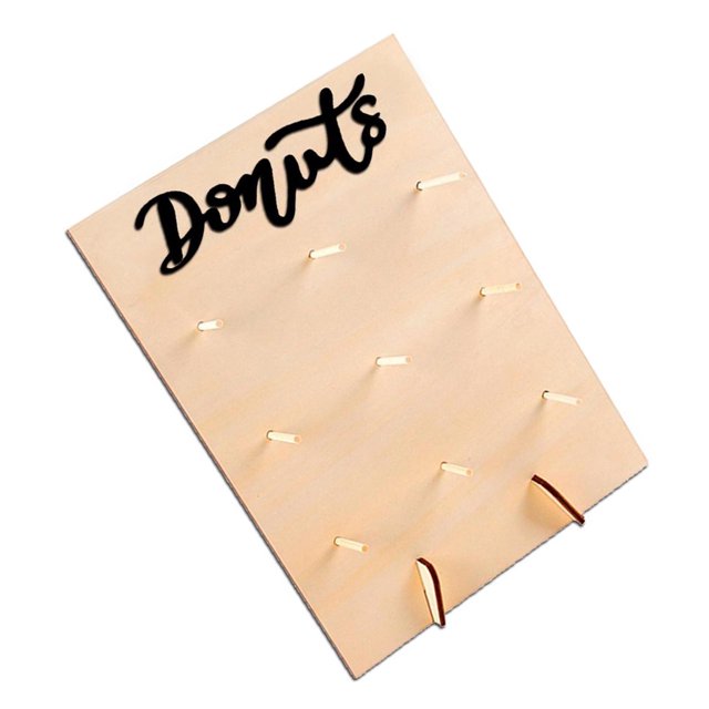 Bearachild DIY Donuts Stands Board Wall Donuts de Display Holder Reutilizable Home Party Decor para Cocina Boda Kits de decoración para fiestas No. 4 Bearachild HA043240-04