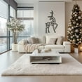 thumbnail image 2 of LaModaHome Geometric Deer Wall Art, Modern Santa s Deer Christmas Print, Holiday Themed Wall Hangings, Xmas Gift Metal Decor, Unique Festive DesignHome Decoration Gift -15.7"x28.3"/40x72cm, 2 of 5