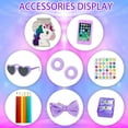 thumbnail image 2 of ZITA ELEMENT 18 Inch Girl Doll Clothes and Accessories School Supplies Playset with Doll Clothes,School Bags, Sunglasses, Pencils, Pencil Sharpener, Notebooks, Phone, Hair Clip, Stickers （No Doll）, 2 of 8