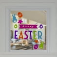 thumbnail image 2 of Pink and Orange "Happy Easter" Bunny Spring Gel Window Clings, 2 of 2