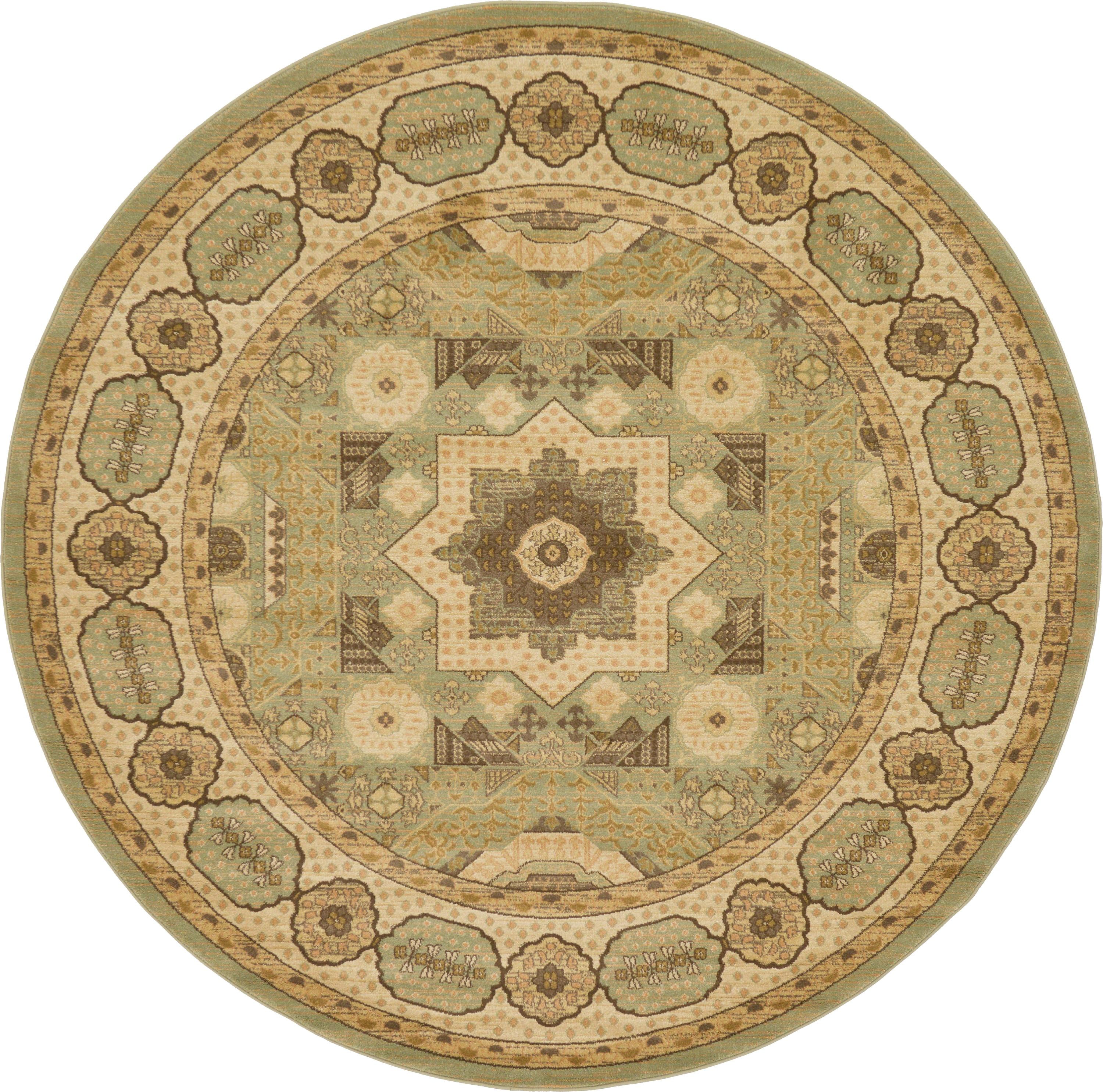 Unique Loom Washington Palace Vintage Geometric Area Rug or Runner