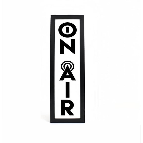 ON AIR RGB LED Neon Lightbox with Remote & APP Control Studio Warning Sign Illuminated Lights Music Sync Timer Setting Signs for Cinema Libraries Cafes Home Company Wall Desk Decor USB Powered