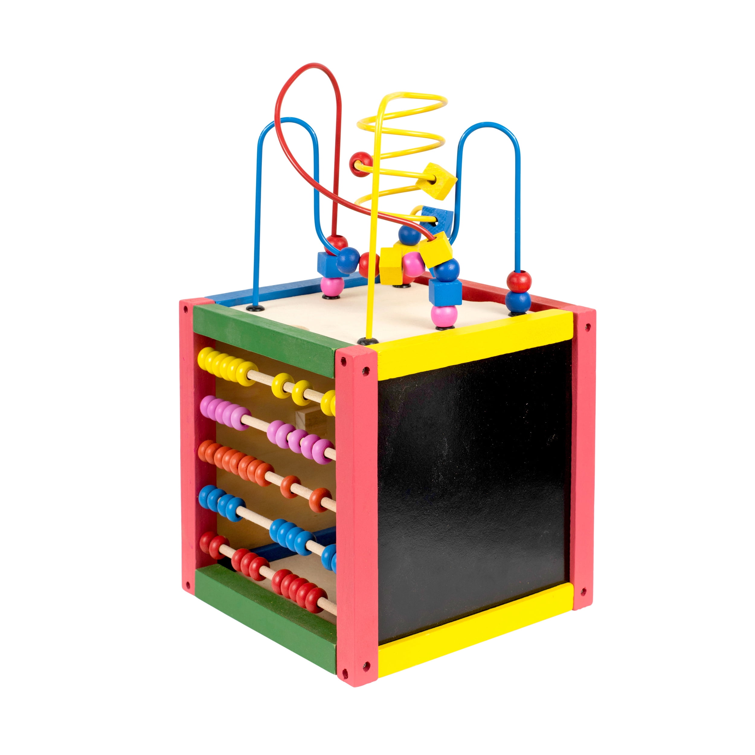 Homeware Wooden 5 in 1 Activity Cube for Children Age 3 and Up