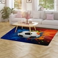 thumbnail image 3 of Football (2)-1 Carpet Style Living Room Bedroom Soft Comfy Rug Modern 3d Entry Mats Household, 3 of 6