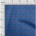 thumbnail image 1 of oneOone Viscose Chiffon Blue Fabric Cartoon Face & Polka Dot Quilting Supplies Print Sewing Fabric By The Yard 42 Inch Wide, 1 of 4