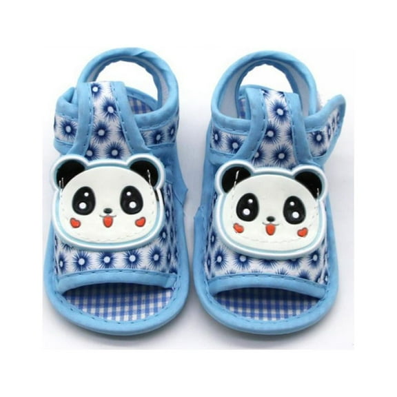 SYNPOS Newborn Baby Boys Girls Anti-Slip Cotton Summer Sandals Soft Sole Slippers Infant First Walkers 0-18 Months