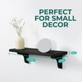 thumbnail image 4 of Reinforced Steel Bracket Room Shelves for Bedroom Wall - Easy to Install  Template and Video Included - Wall Mounted Rustic Wood Shelves for Bathroom  Home Décor, 4 of 6