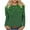 Olive Green, variant on WREESH Women's 2025 St. Patrick's Day Long Sleeve Pullover Tops Irish Shamrock Graphic Tees for Casual and Festive
