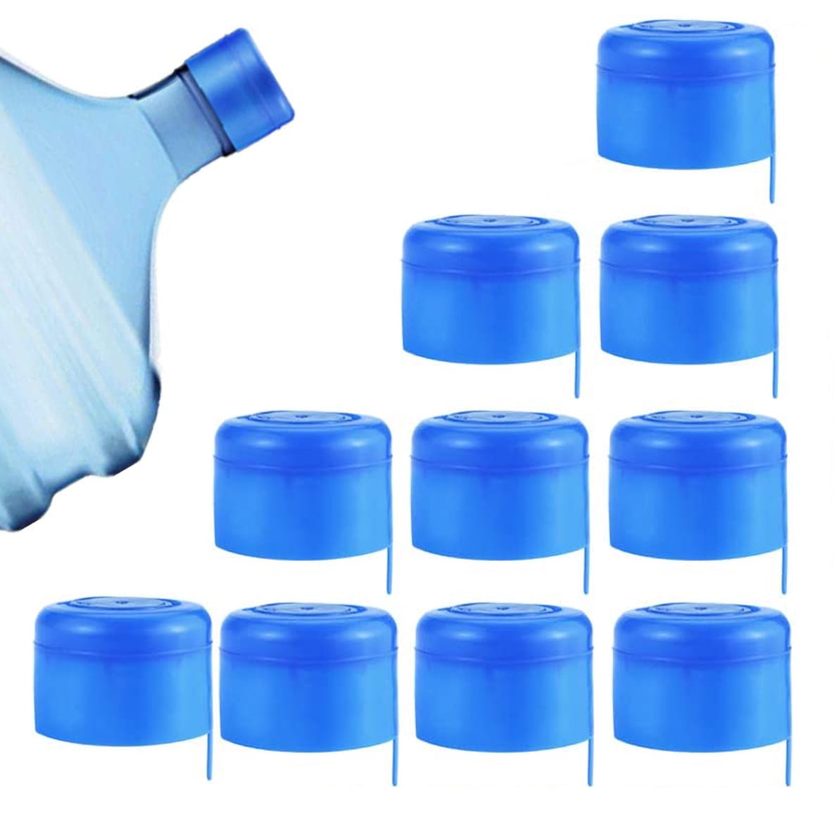 5 Reusable Water Bottle Screw On Cap Replacement 55mm 3-5 Gallon Jug Lid No leak 