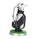thumbnail image 2 of Bolsa de golf con portabolígrafos en miniatura, práctico con base para recuerdo de eventos. plata, 2 of 9