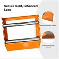 thumbnail image 1 of Rodillo para tambor de cable, soporte para tambor de carrete de cable, acero, fácil de usar, resistente, ajustable, dispensador de carrete de alambre, Naranja, 1 of 10