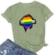 thumbnail image 1 of Fiudx Ofertas de La Semana Camisetas de Manga Corta con Estampado Informal a La Moda de Verano para Mujer, 1 of 3