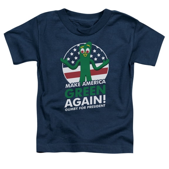 Gumby For President S/S Toddler T-Shirt Navy