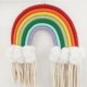 thumbnail image 2 of Tapiz de pared del arco iris, Mac colgante de pared tejido a mano del arco iris de 7 colores, 2 of 4