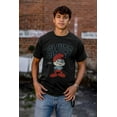 thumbnail image 5 of Papa Smurf Vintage Varsity Cartoon Men's Graphic T Shirt Tees Brisco Brands S, 5 of 6