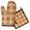 Fall Pumpkins and Sunflower Pattern, variant on Fall Pumpkins Leaves Pattern Kitchen Oven Mitt and Pot Holder Sets 2 Pcs for Baking, Cooking and Grilling, Heat Resistant Up To 392 °F