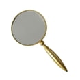 thumbnail image 4 of Espejo de mano de estilo retro, espejo de tocador decorativo de mano, espejo cosmético de forma ovalada, espejos de maquillaje con asa para mujeres y Dorado Macarena Espejo de mano, 4 of 8