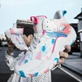thumbnail image 5 of Men's Basketball Shoes Anti-Slip and Wear-Resistant Soles Running Shoes Graffiti Design Fashionable Sports Shoes, 5 of 6