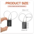 thumbnail image 2 of Candado de Combinación de Cable de Acero Uxcell para Bicicletas de Gimnasio, Gabinetes, Armarios 11.8" Negro, 2 of 7