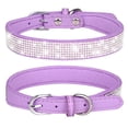 thumbnail image 1 of Conjunto de collar y correa para perro con cristales brillantes y gamuza suave para mascotas, gatos y cachorros, 1 of 5