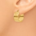 thumbnail image 3 of 14k Yellow Gold 8.25mm Hoop Earrings, 3 of 8