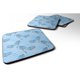 thumbnail image 1 of "Treasures Watercolor Cinderella Shoe in Blue Decorative coasters, 3.5, Multicolor" Caroline's Treasures BB7554FC, 1 of 1