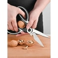 thumbnail image 4 of Kitchen Shears, Kitchen Scissors Heavy Duty Meat Scissors Poultry Shears, Dishwasher Safe Food Cooking Scissors All Purpose Stainless Steel Utility Scissors, 2-Pack, 4 of 6