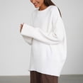 thumbnail image 5 of Timegrad Sweaters for Women Oversized Long Sleeve Pullover Tops Loose Comfy Crewneck Blouses Fall Winter, 5 of 9