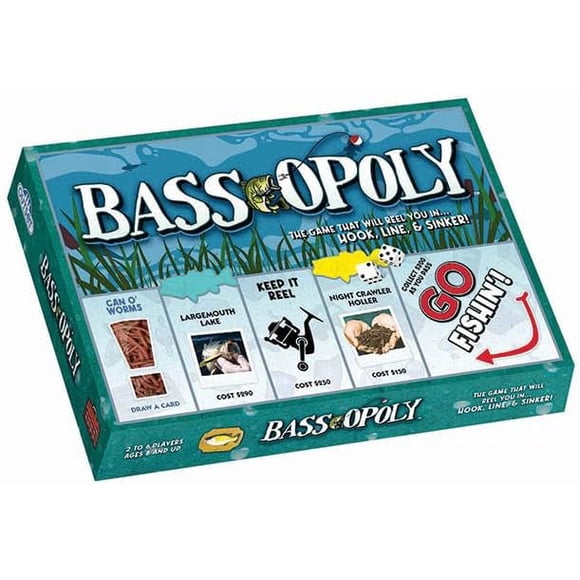 Bass-Opoly Board Game - A Fun Property Trading Game - for 2 to 6 Players Ages 8 and up