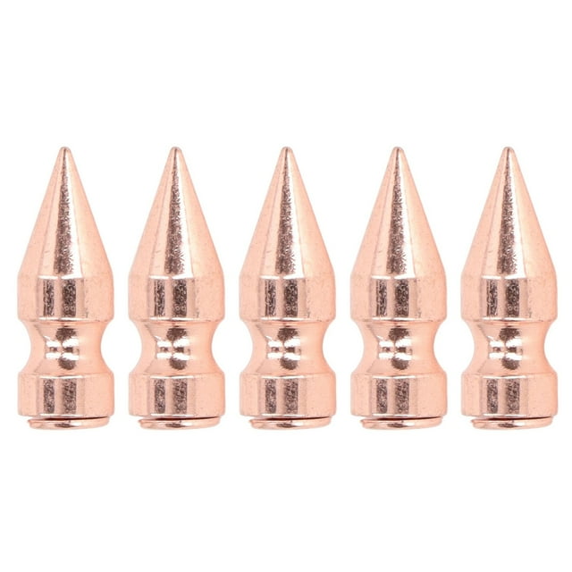 uds picos de plataforma alta oro rosa sin rebabas 9x25mm galvanoplastia cobre ropa cono picos para DIY estilo Punk