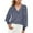 Navy, variant on Patlollav Pntutb Womens Blouses,Ladies Loose Print V-Neck Long Sleeve Tops