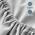 thumbnail image 4 of Bare Home Fitted Sheet - 22" Extra Deep Pocket - Premium 1800 Collection - Full XL, Cloud Gray, 4 of 7
