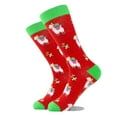 thumbnail image 1 of Chaussettes à Moins de 5 $ Chaussettes Rouges à Imprimé de Noël pour Hommes Ou Femmes Chaussettes Décontractées de Performance en Coton Coton Sport Loisirs Chaussettes Chaudes, 1 of 3