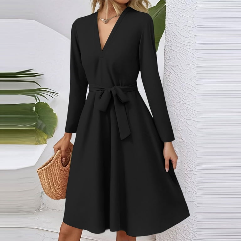 navy blue dress for baby girl Womens Black Winter Dresses, Clothing main image 0