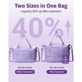 thumbnail image 3 of Travel Duffel Bag for Spirit Airlines Personal Item Bag 18x14x8 Underseat Carry on Cabin Bags Underseat, Expandable Weekend Overnight for Women Men, 3 of 7