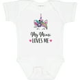 thumbnail image 3 of Inktastic My Mimi Loves Me Girl Unicorn Girls Baby Bodysuit, 3 of 5