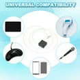 thumbnail image 6 of Uxcell Retractable Remote Control Tether for Secure Hold and Easy Replacement Black Round Iron Cap, 6 of 6