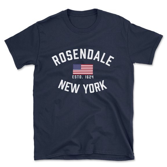 Rosendale New York Patriot Men's Cotton T-Shirt