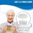 thumbnail image 5 of LZHF 9oz Adult Sippy Cup with 2 Handles - Independence Sip Cups for Adults for Limited Mobility - Handicapped Accessories - Handicap Cups for Elderly Care - Made in the USA - 3 Pack, 5 of 5