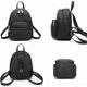 thumbnail image 3 of Girl Small Bag PU Leather Multiple Zipper Pockets Mini Backpack Purse, 3 of 4