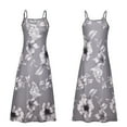 thumbnail image 3 of Niuer Summer Women Floral Print Nightgown Sexy V Neck Sleeveless Long Dress Pajamas Sleep Dress, 3 of 3