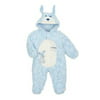 Infant Boys Plush Blue Puppy Dog Snowsuit Baby Pram Snow Suit
