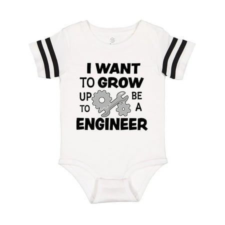 

Inktastic I Want To Grow up To Be a Engineer Gift Baby Boy or Baby Girl Bodysuit